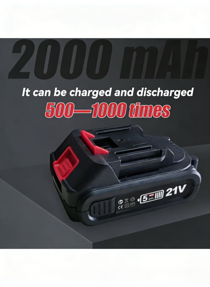 Hicomony 21V Electric Pruning Shears, Pruning shears for gardening,Cutter Gardening Scissors, With 2Pcs 2.0Ah Battery,1 Charger Included & Blades Set,1.2 Inch(30MM) - Image 3